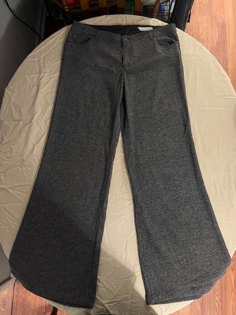 Chor Wide-Leg Pants in Charcoal Gray